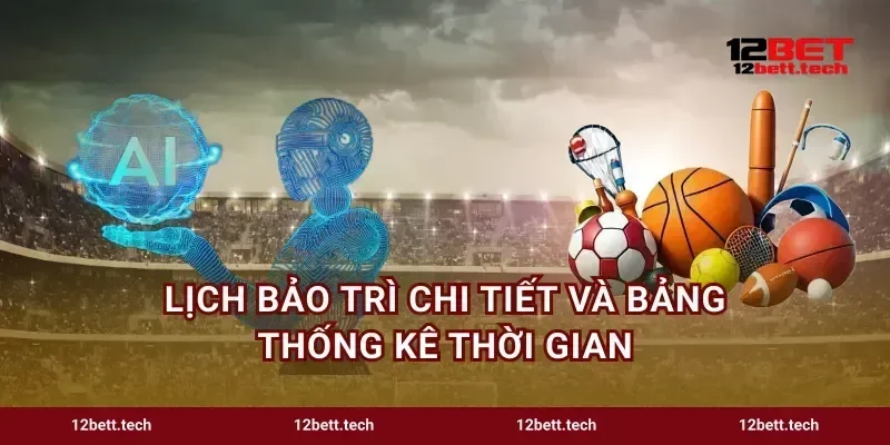 Lịch bảo trì chi tiết và bảng thống kê thời gian