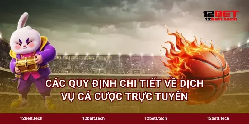 Các quy định chi tiết về dịch vụ cá cược trực tuyến