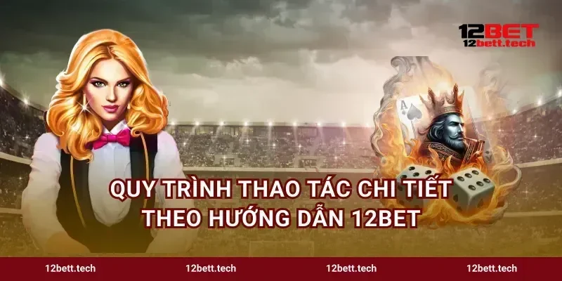Quy trình thao tác chi tiết theo hướng dẫn 12bet